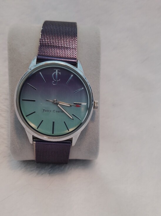Juicy Couture Accessories - Juicy Couture Black Label Gradient Dial Mesh Strap Purple/Teal Women's Watch